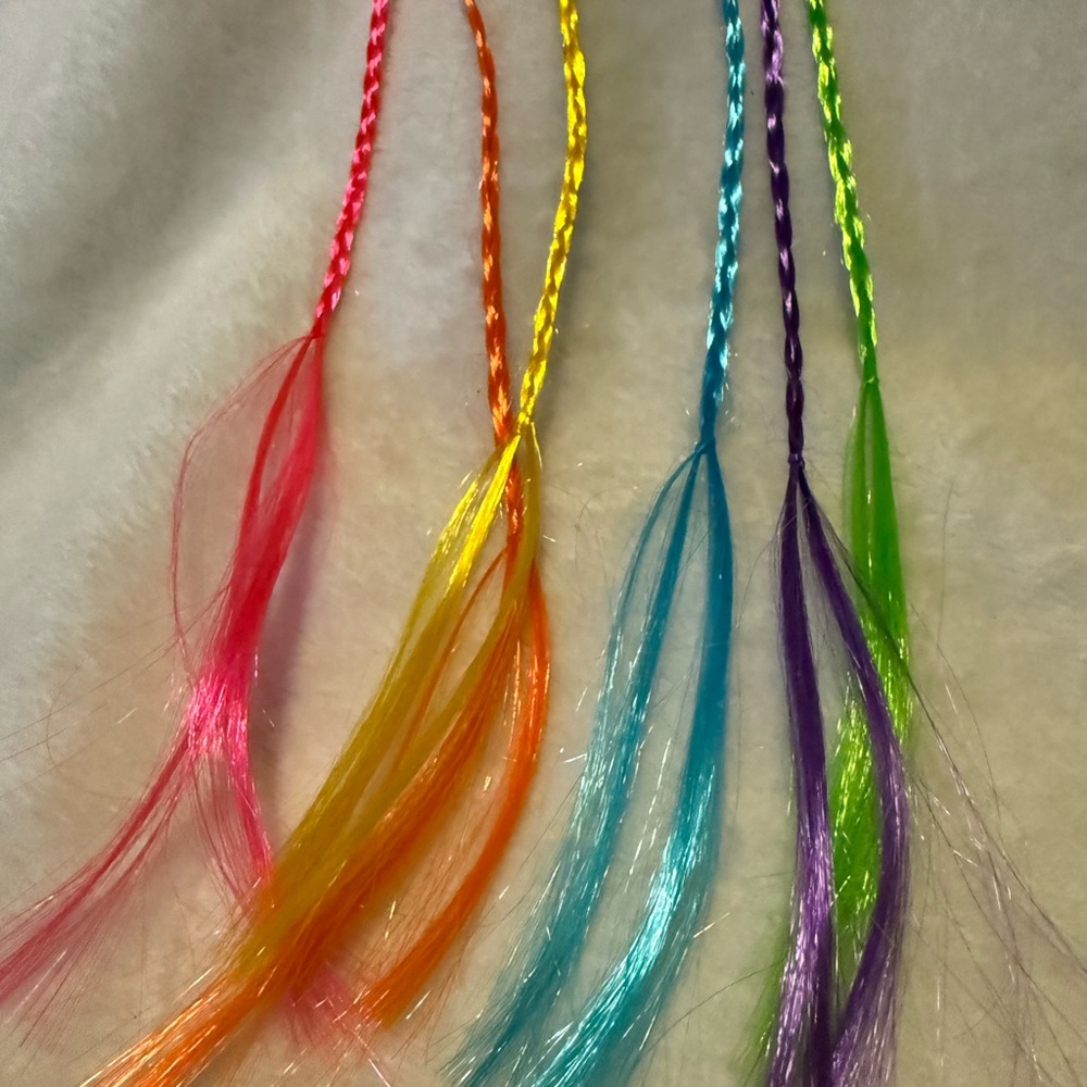 Colorful Hair Extensions Set - Picture 3 of 5